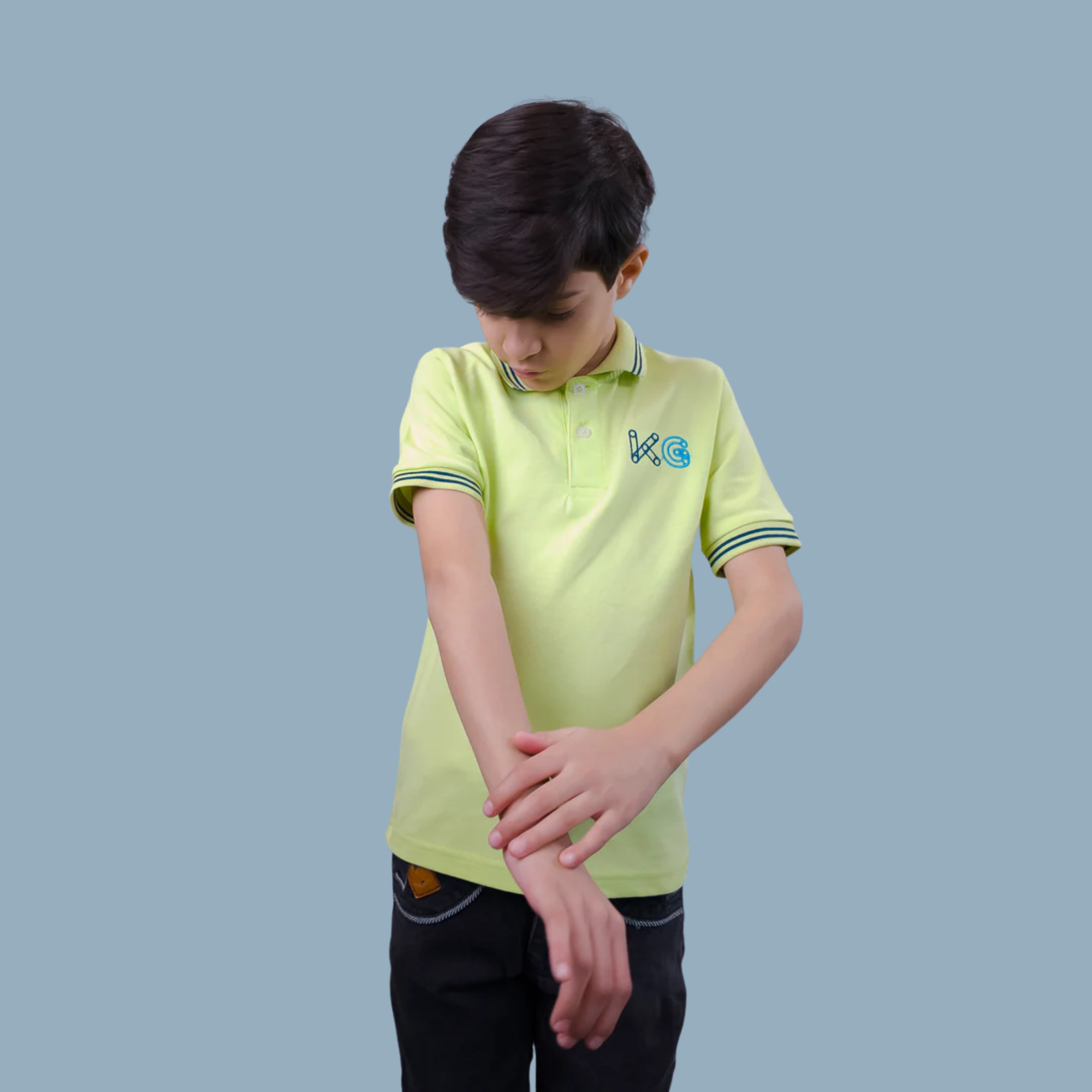 Lime Green Polo Shirt | (Ages 2-14)